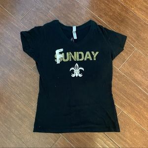 Saints football tee